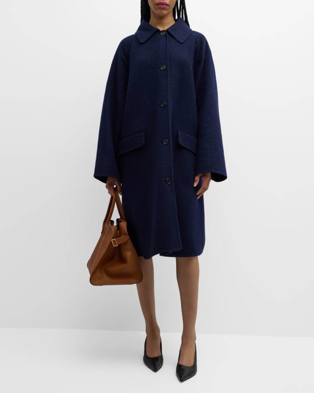 Garthel Single-Breasted Cashmere Coat