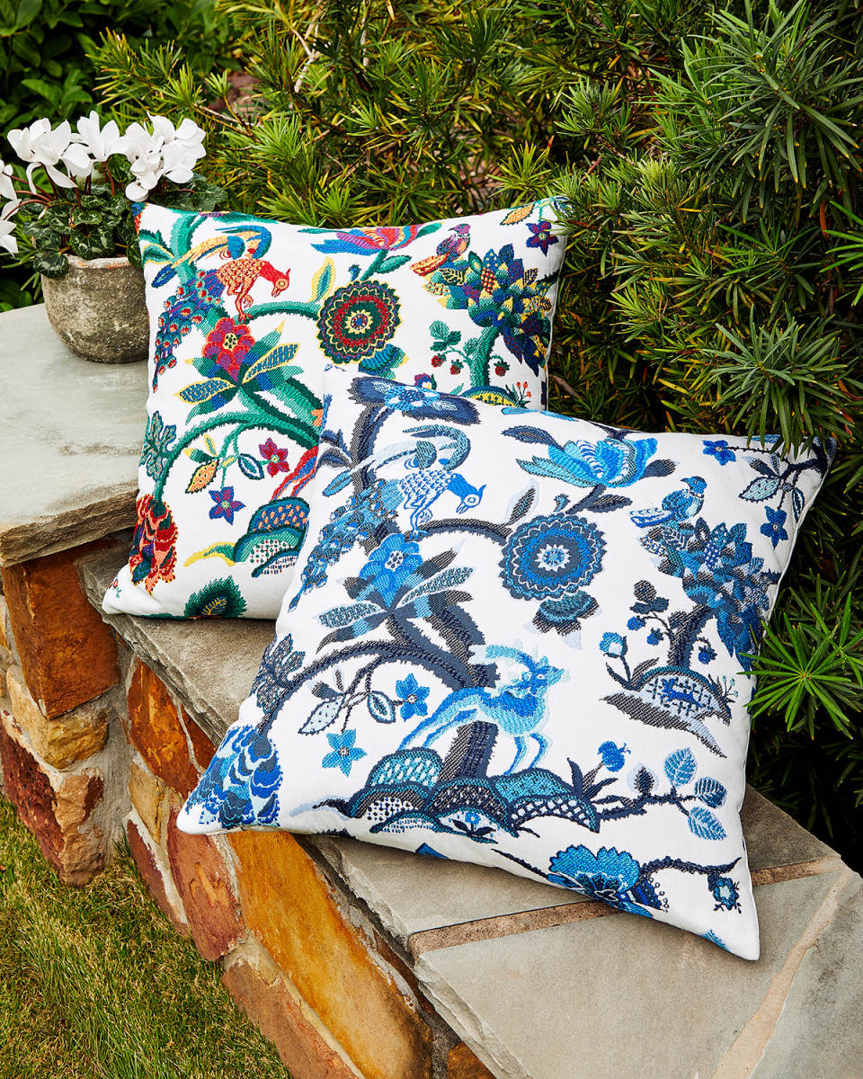 Folk Art Sunbrella Pillow