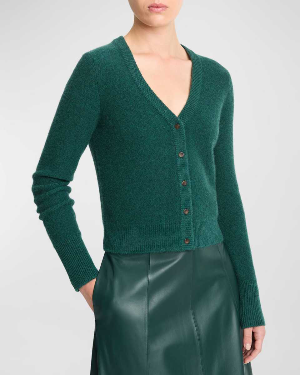 Cashmere Boiled Knit Cardigan