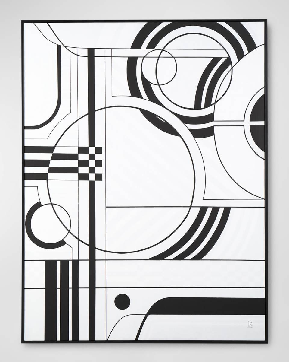 "Punctual Rhythm I" Framed Giclee by Ingrid Horner