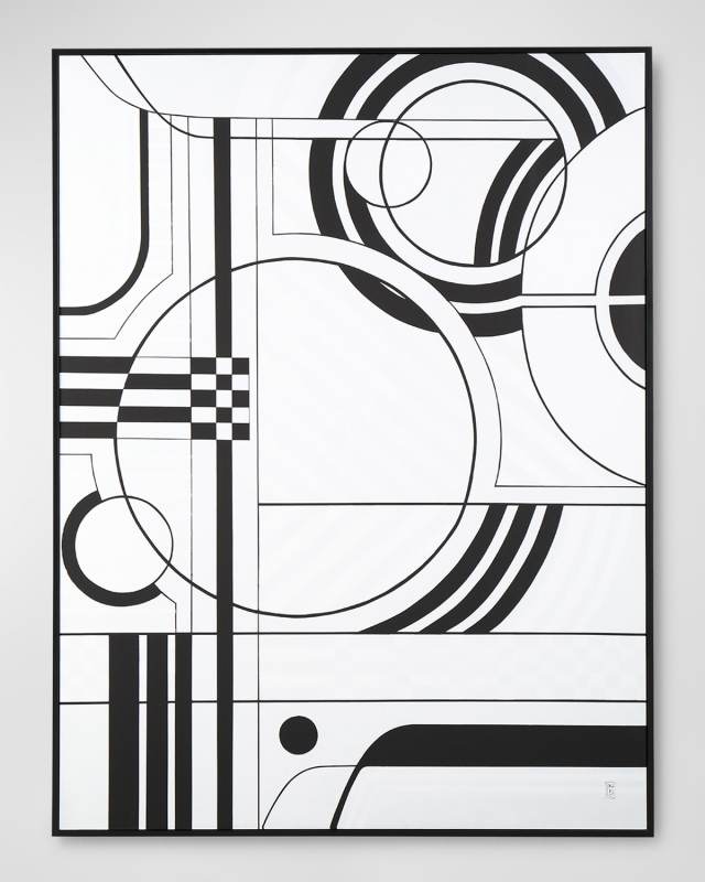 "Punctual Rhythm I" Framed Giclee by Ingrid Horner