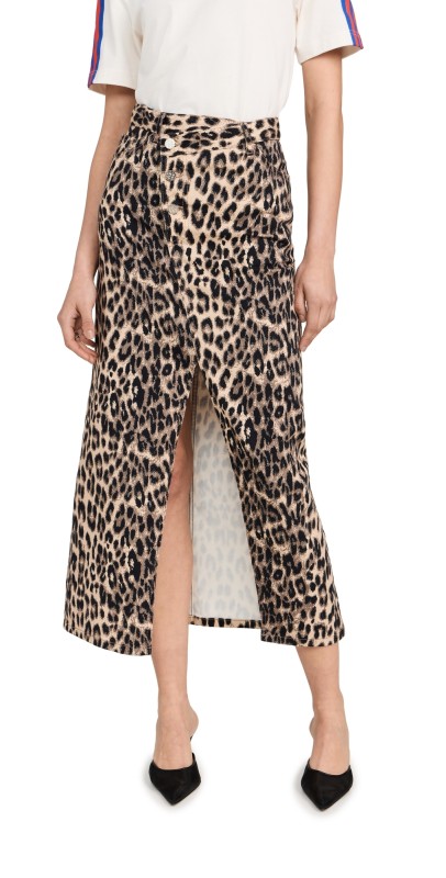 BAUM UND PFERDGARTEN Sigge Skirt Brown Baum Leopard