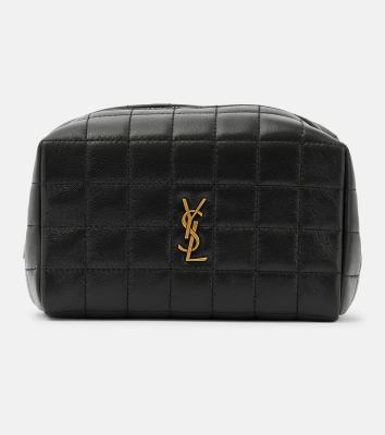 Saint Laurent Cassandre leather makeup bag