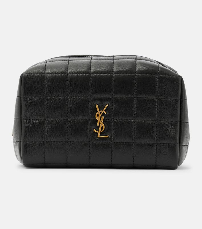 Saint Laurent Cassandre leather makeup bag