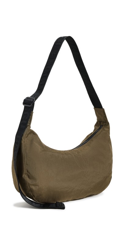 BAGGU Medium Nylon Crescent Bag Seaweed