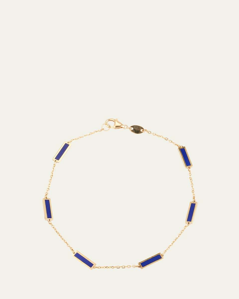 Onyx Bar Chain Bracelet