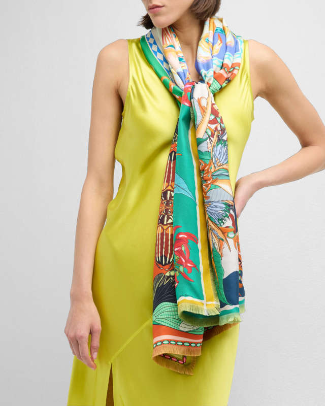 Multicolor Silk Shawl