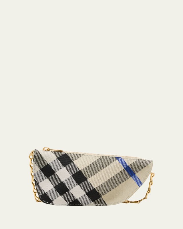 Shield Micro Check Crossbody Bag