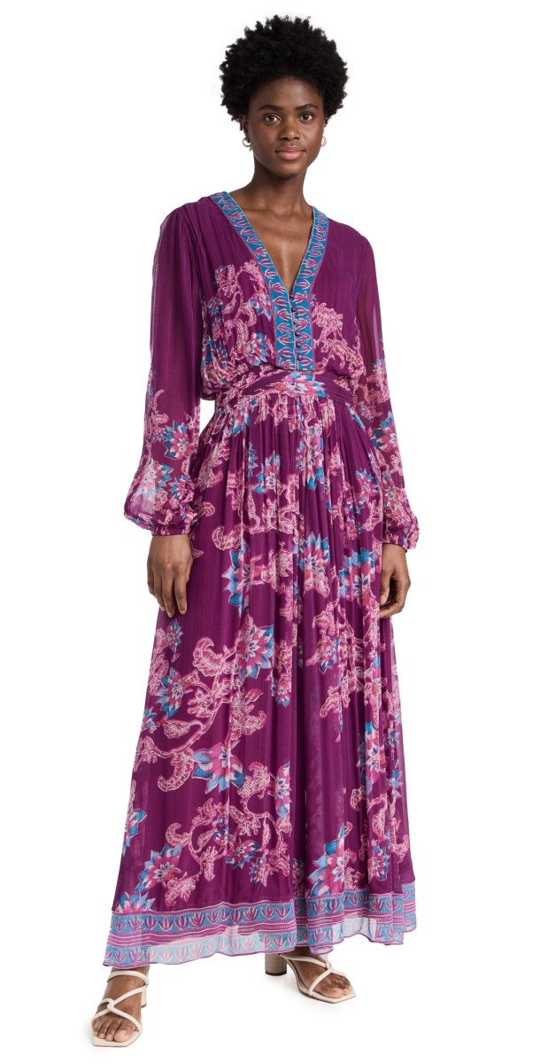 Hemant and Nandita Long Dress Purple
