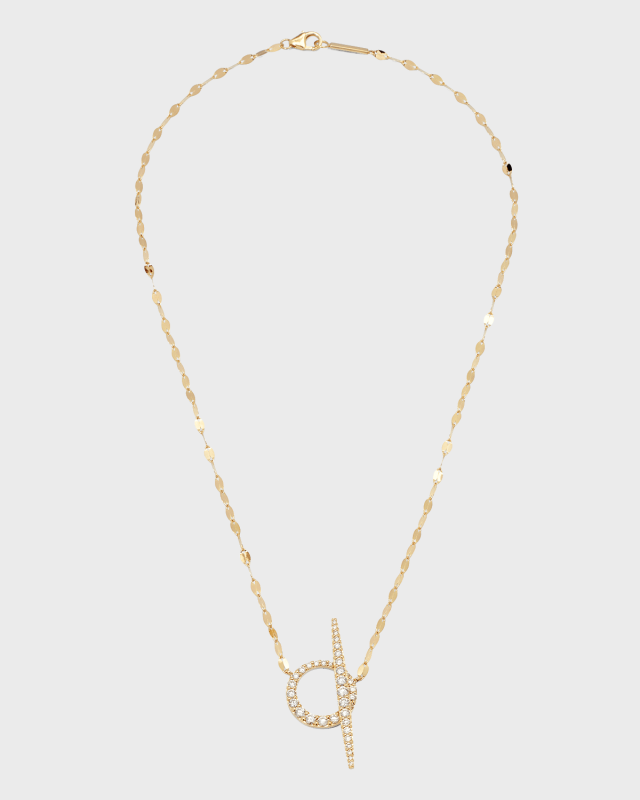 Flawless Graduating Diamond Toggle Necklace