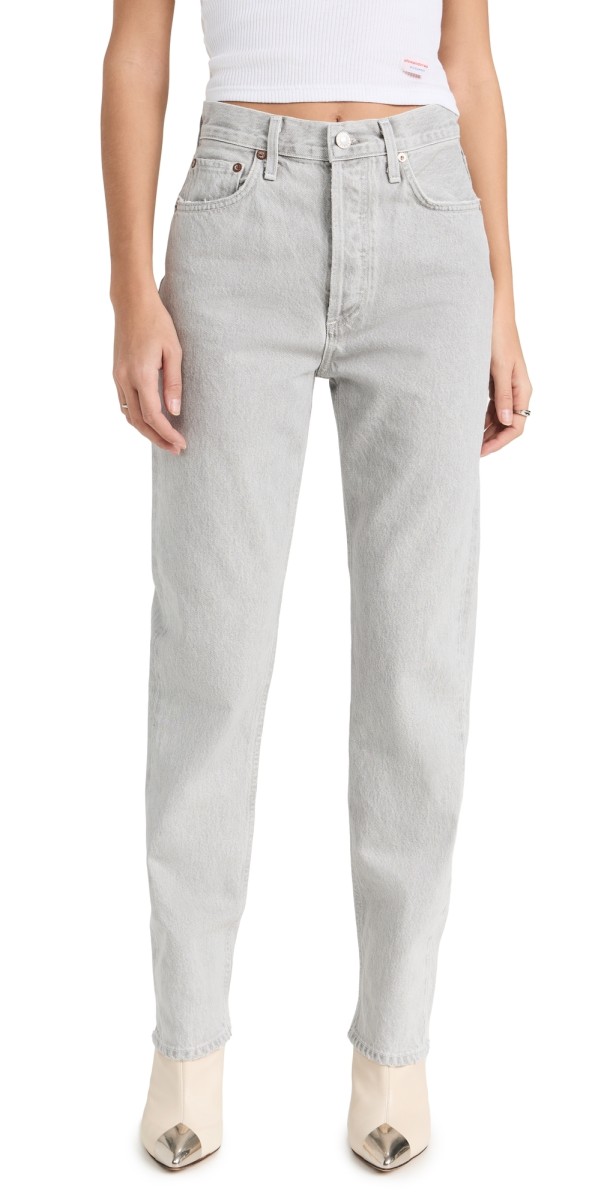 AGOLDE 90s Pinch Waist High Rise Straight Jeans Rain