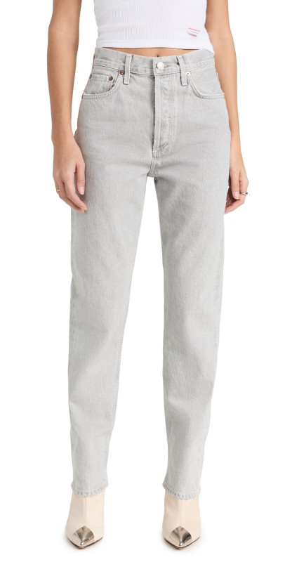 AGOLDE 90s Pinch Waist High Rise Straight Jeans Rain