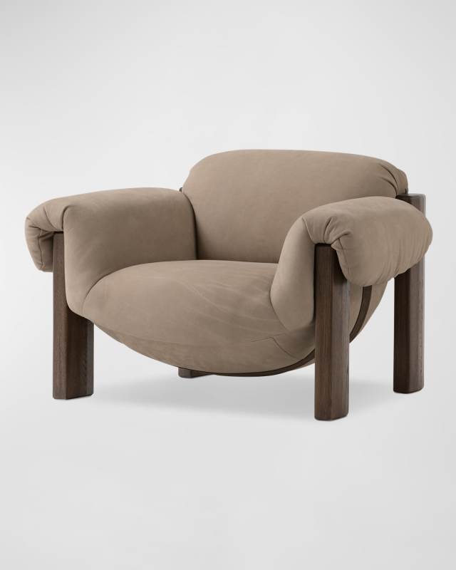 Samena Suede Leather Chair