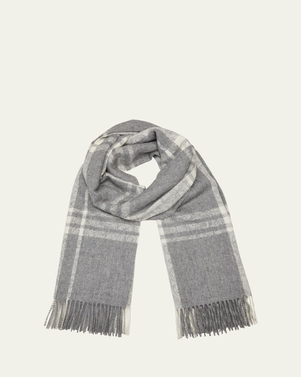 Blocco Alpaca Fringe Scarf