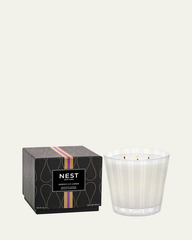 Moroccan Amber 3-Wick Candle, 21.1 oz.