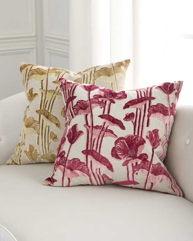 Vanity Poppy Decorative Pillow, 24" Square