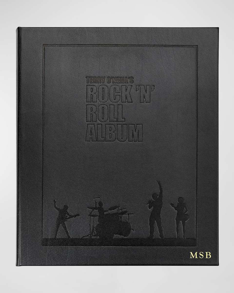 Terry O'Neill's Rock N Roll Album Leather Bound Book - Personalized