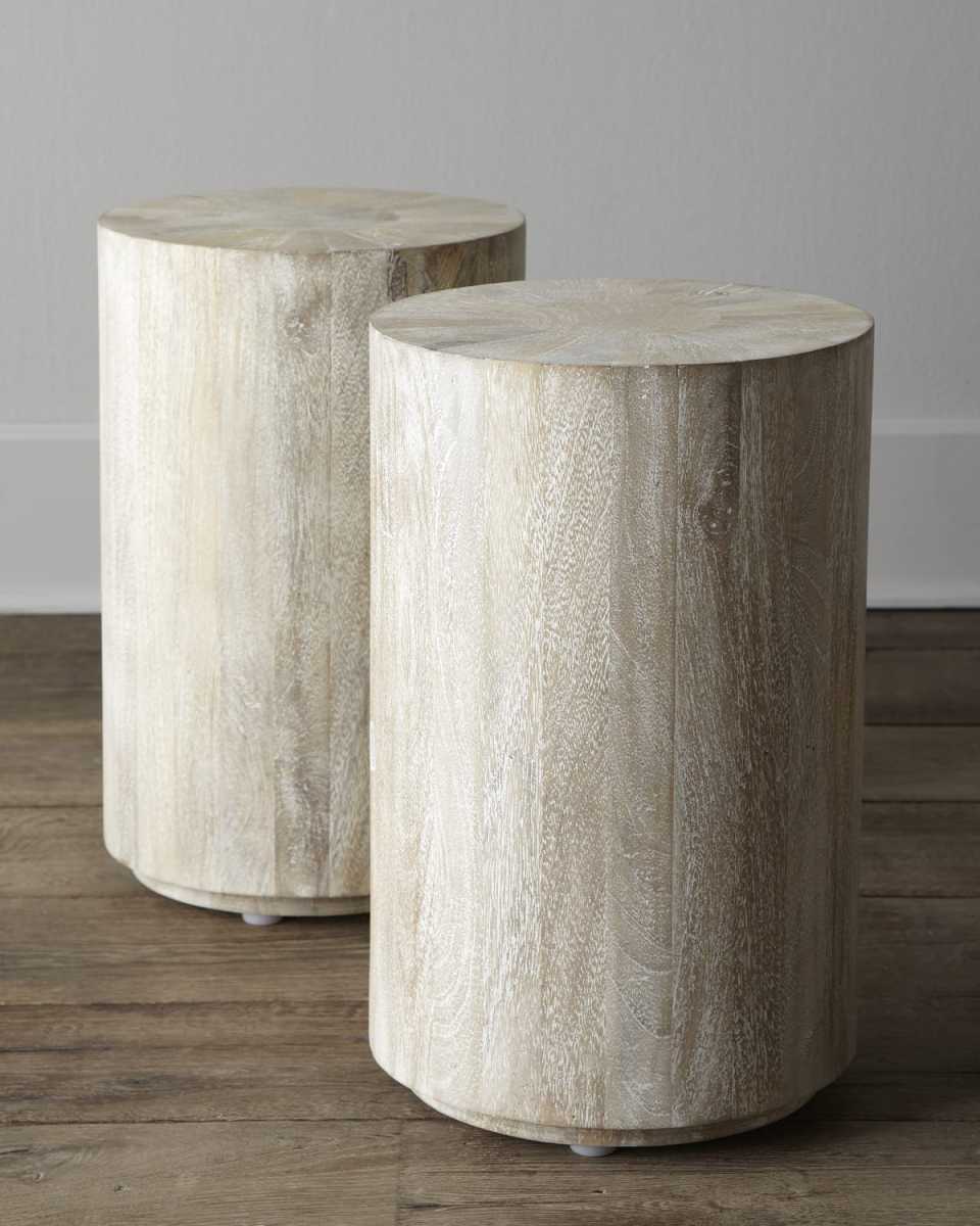 Driftwood Drum Table