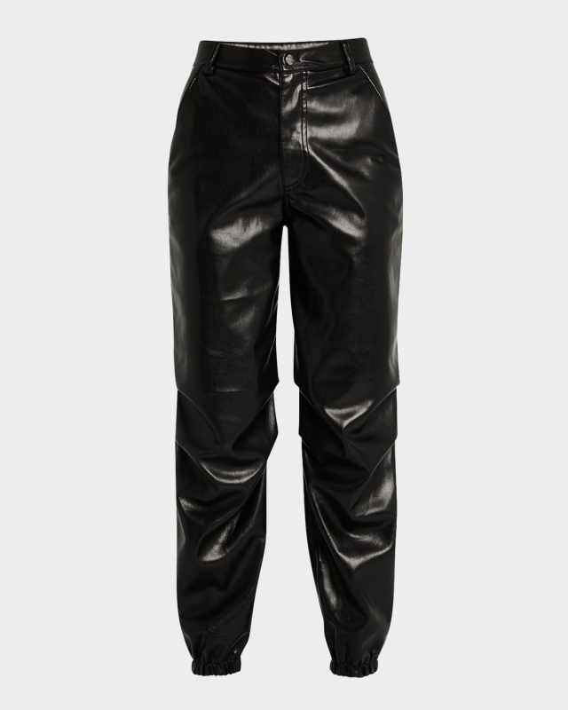 Harden Vegan Leather Joggers
