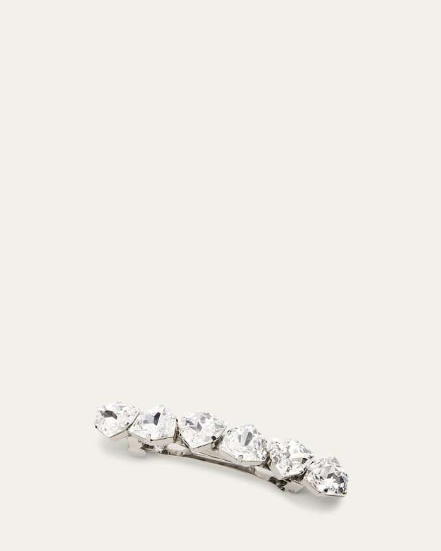 Teardrop Crystal Barrette