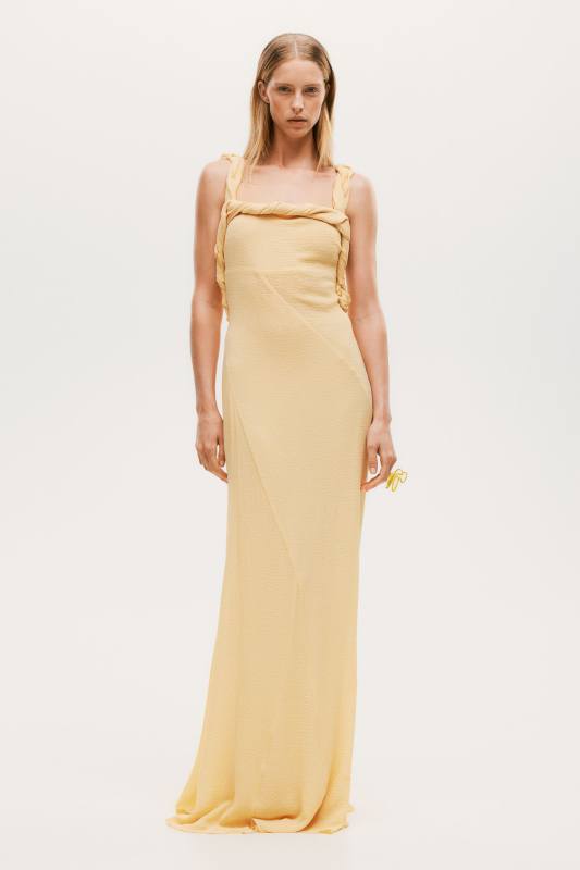 H&M Twist-detail Crinkled Dress
