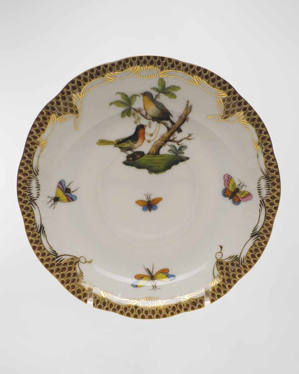 Rothschild Bird Brown Motif 08 Tea Saucer