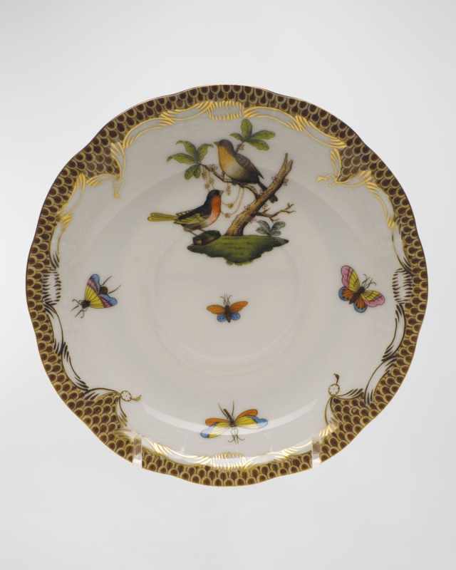 Rothschild Bird Brown Motif 08 Tea Saucer