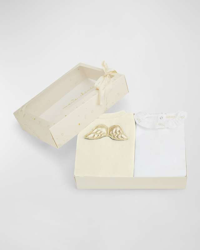 Kid's Halo Wing Gift Set, Size Newborn-6M