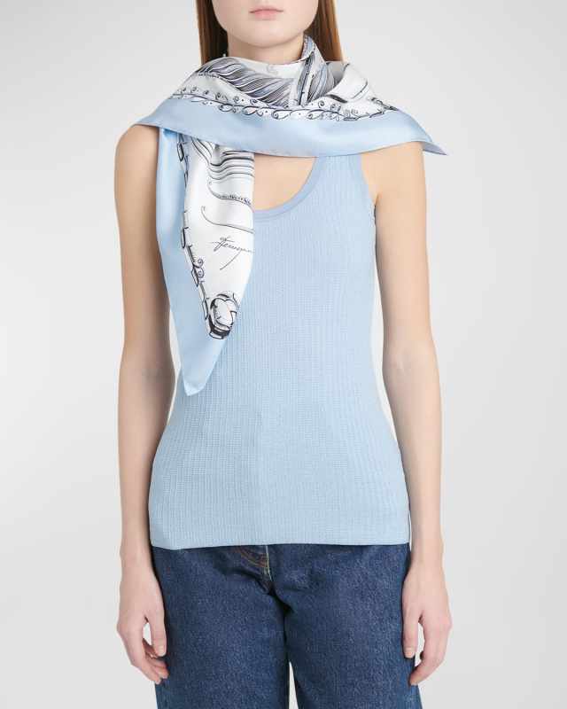 Summernew Silk Square Scarf