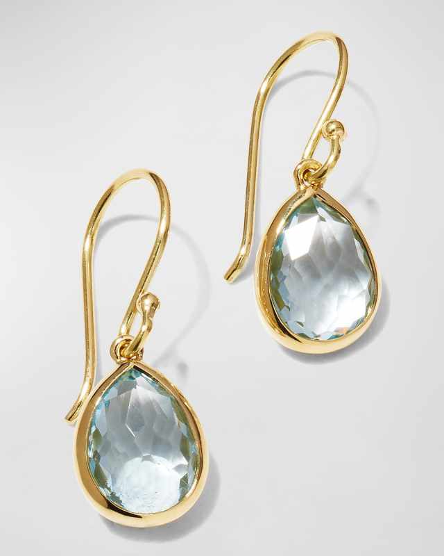 Teeny Teardrop Earrings in 18K Gold