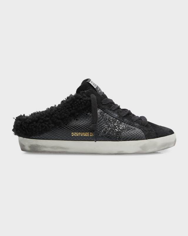 Superstar Sabot Embossed Shearling Sneakers