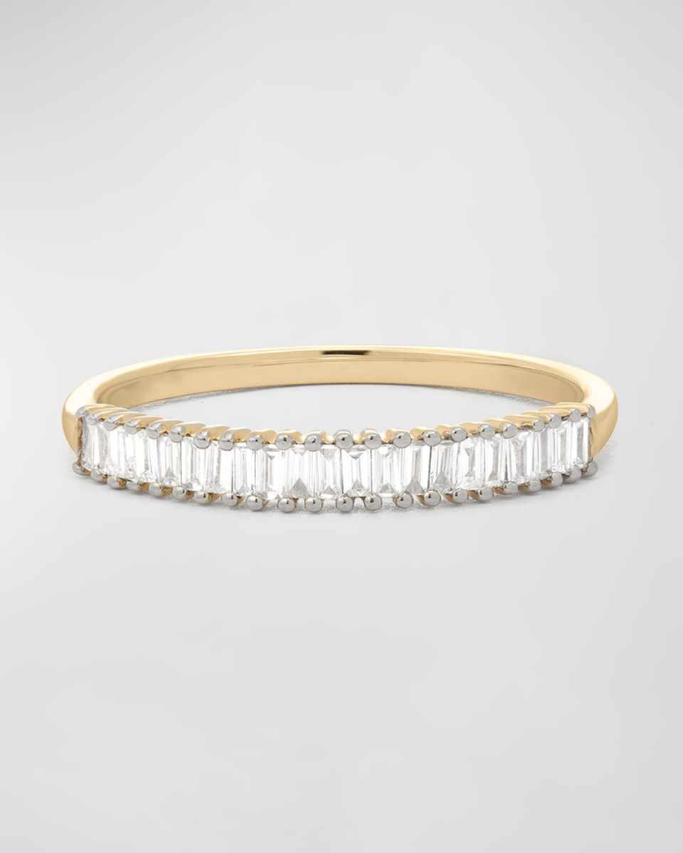 Up and Down Baguette Diamond Line Band, Size 5-7