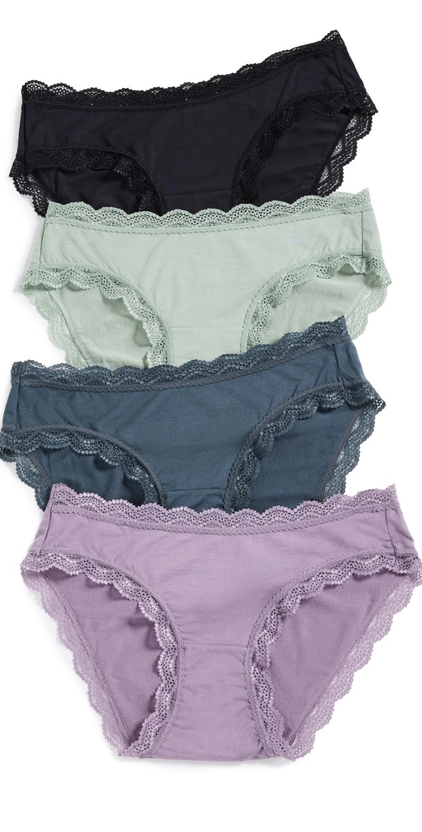 Stripe & Stare Original Knickers 4 Pack Stone Basics