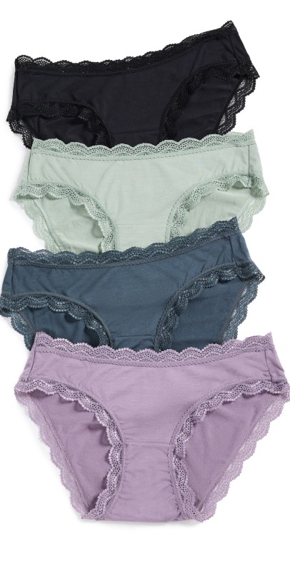 Stripe & Stare Original Knickers 4 Pack Stone Basics