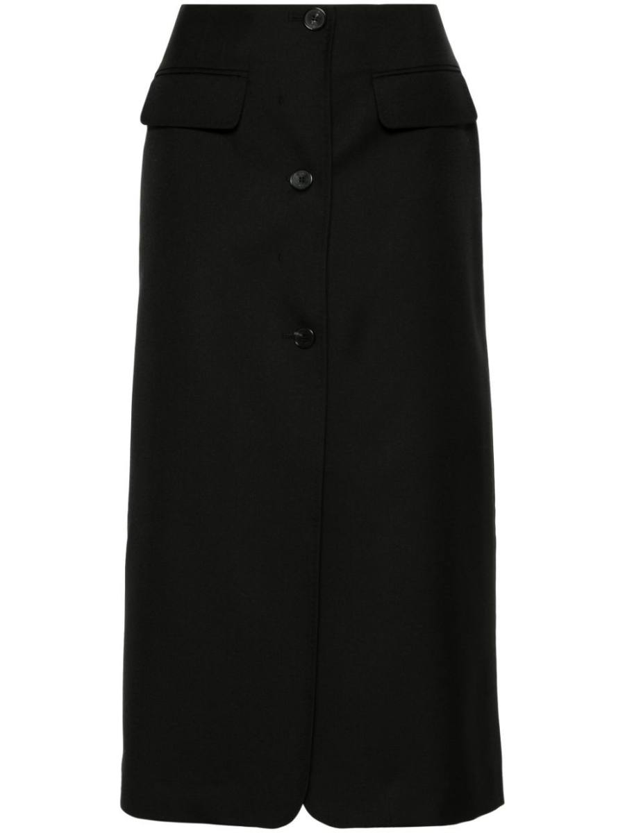 Noma twill pencil skirt