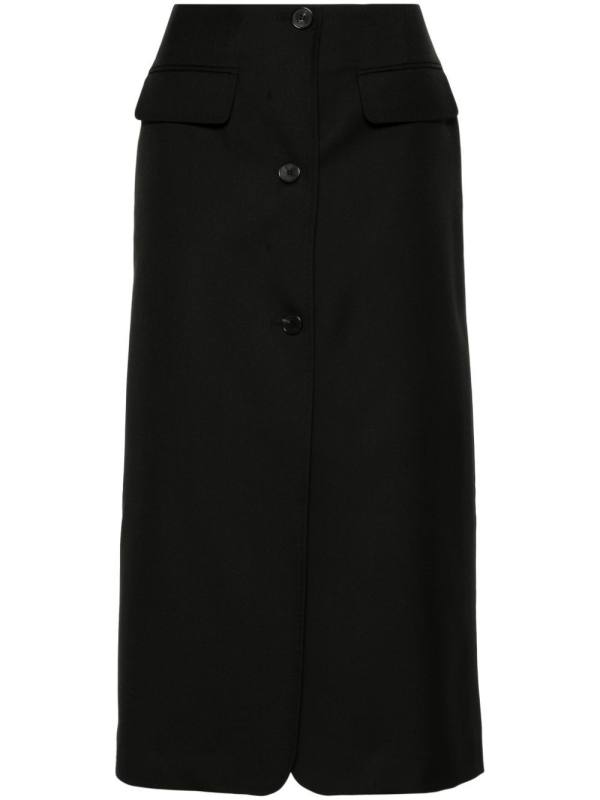 Noma twill pencil skirt