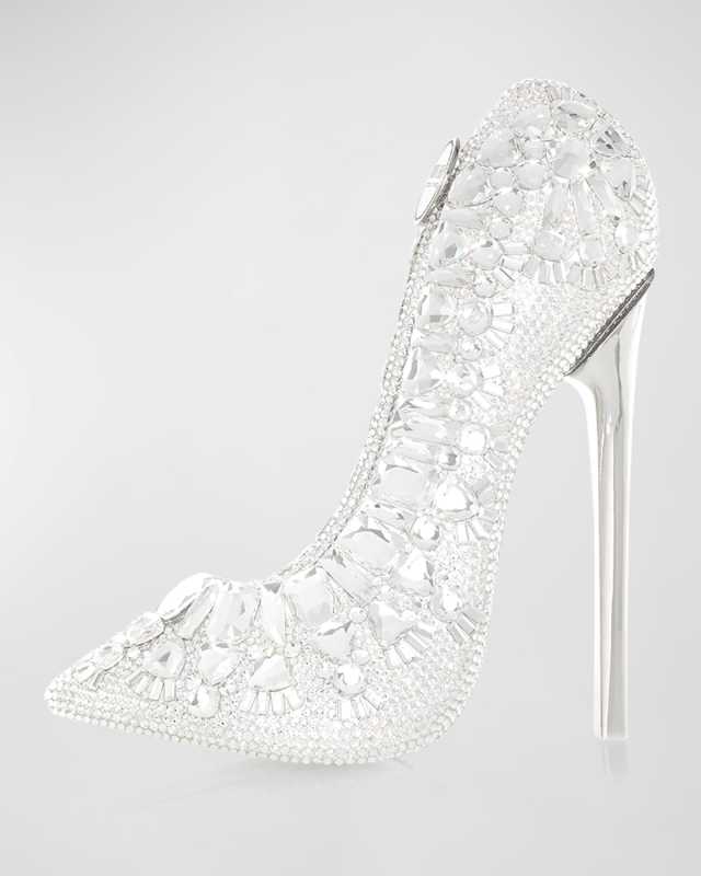 Stiletto Crystal Shoe Minaudiere