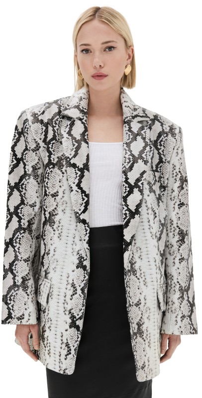 Retrofête Chloe Blazer Neutral Snake