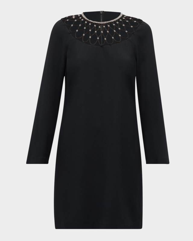 Alby Chain-Embellished Shift Dress