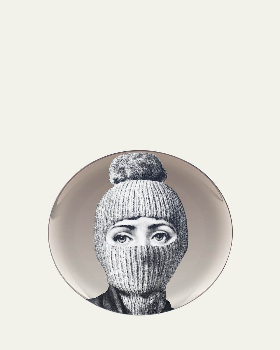 Tema E Variazioni n. 160 Balaclava with Pom Pom Platinum Wall Plate