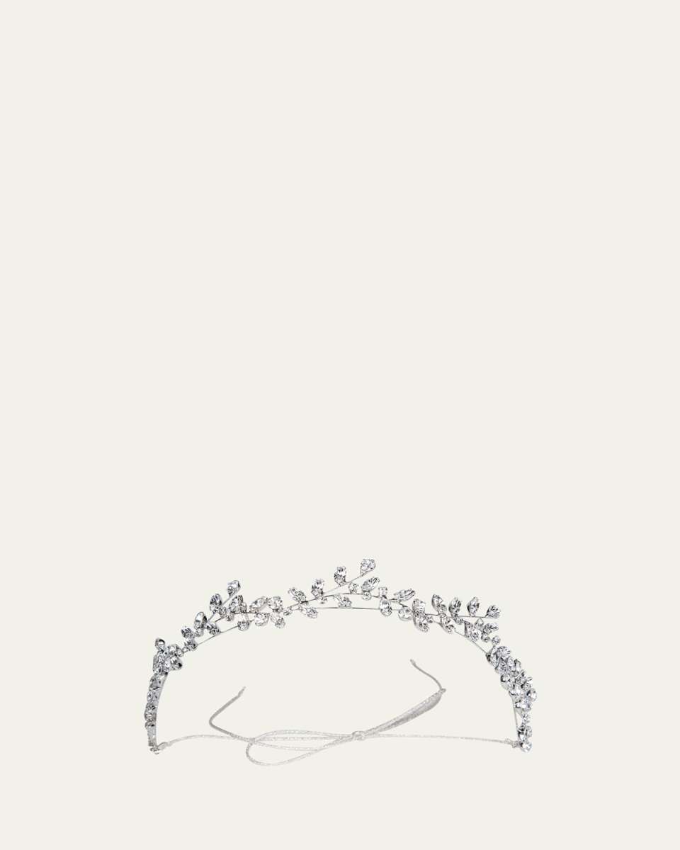 Vera Crystal Leaf Circlet Headband