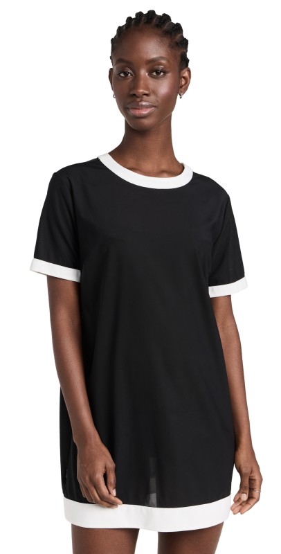 STAUD Selah Dress Black/White