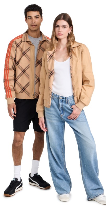 adidas Adidas x Wales Bonner Unisex Reversible Harrington Jacket beige wb/check jacq wb