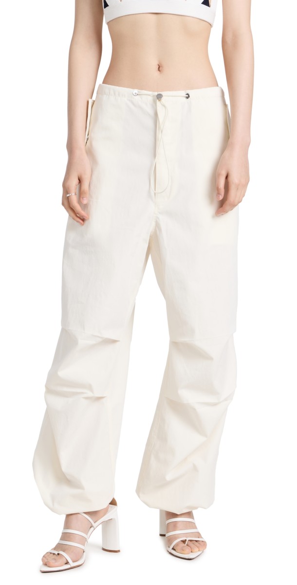 Dion Lee Toggle Parachute Pants Ivory