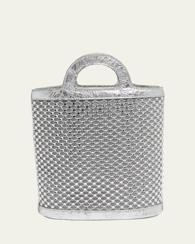 Tropicalia Nano Netted Crystal Bucket Bag