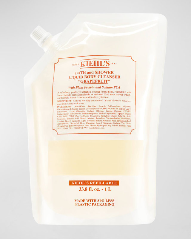 33.8 oz. (1L) Grapefruit Body Cleanser Refill Pouch
