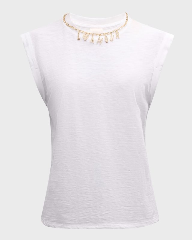 Bella L'amour Short-Sleeve Cotton T-Shirt