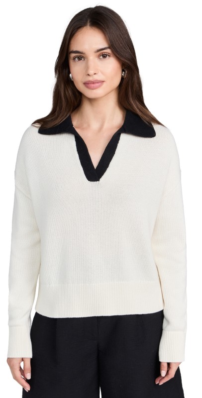 Velvet Lucie Sweater Milk/Black