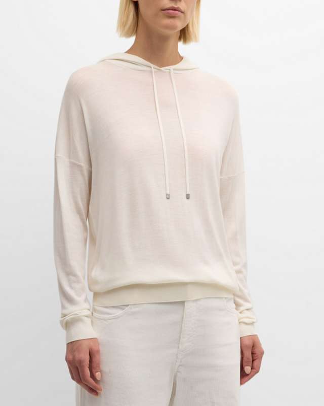 Hooded Merino Wool Sweat
