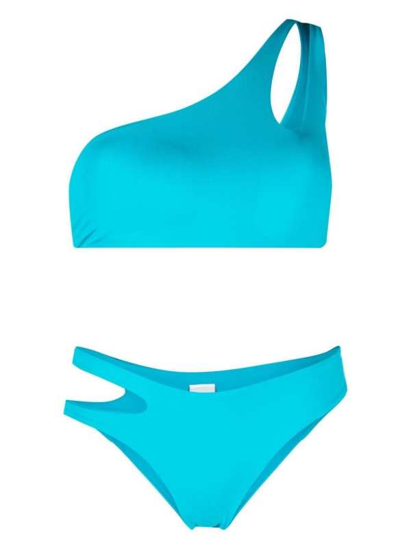cut-out one-shoulder bikini